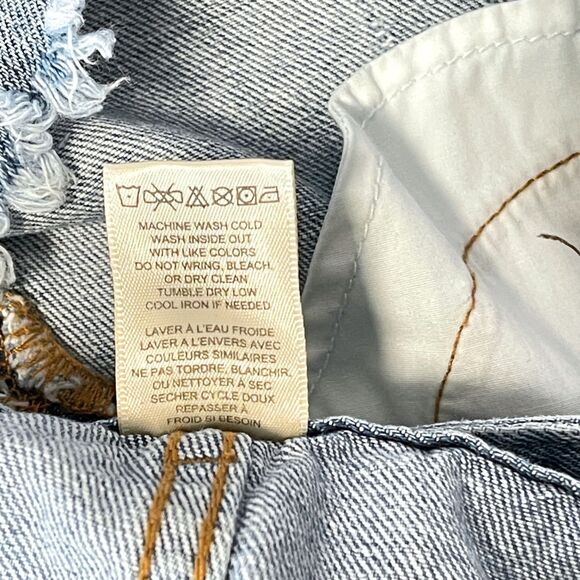 Billabong Jean Shorts Womens Size 30 Cut Off Distressed Western Flirty Cowgirl - Picture 6 of 9